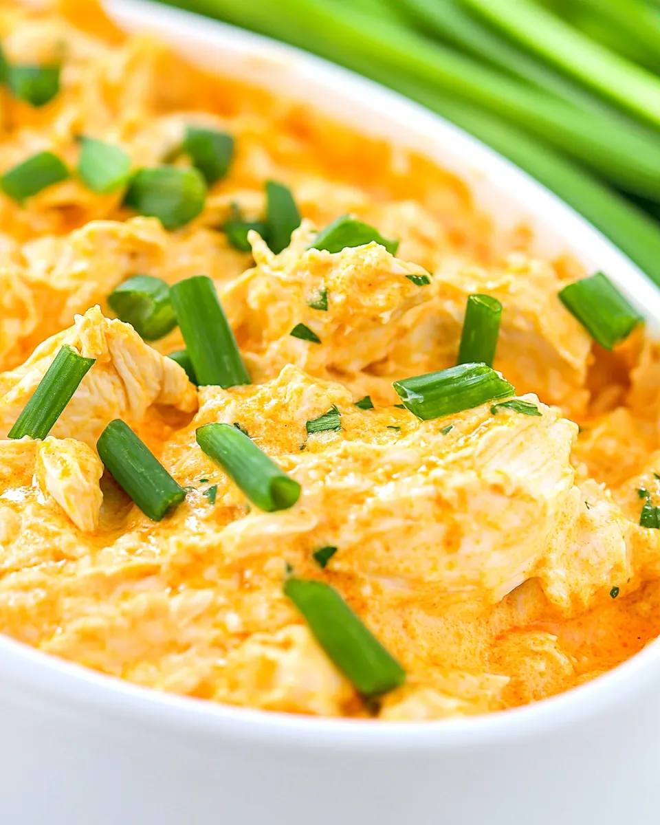 Quick Easy Buffalo Chicken Dip Recipe shot