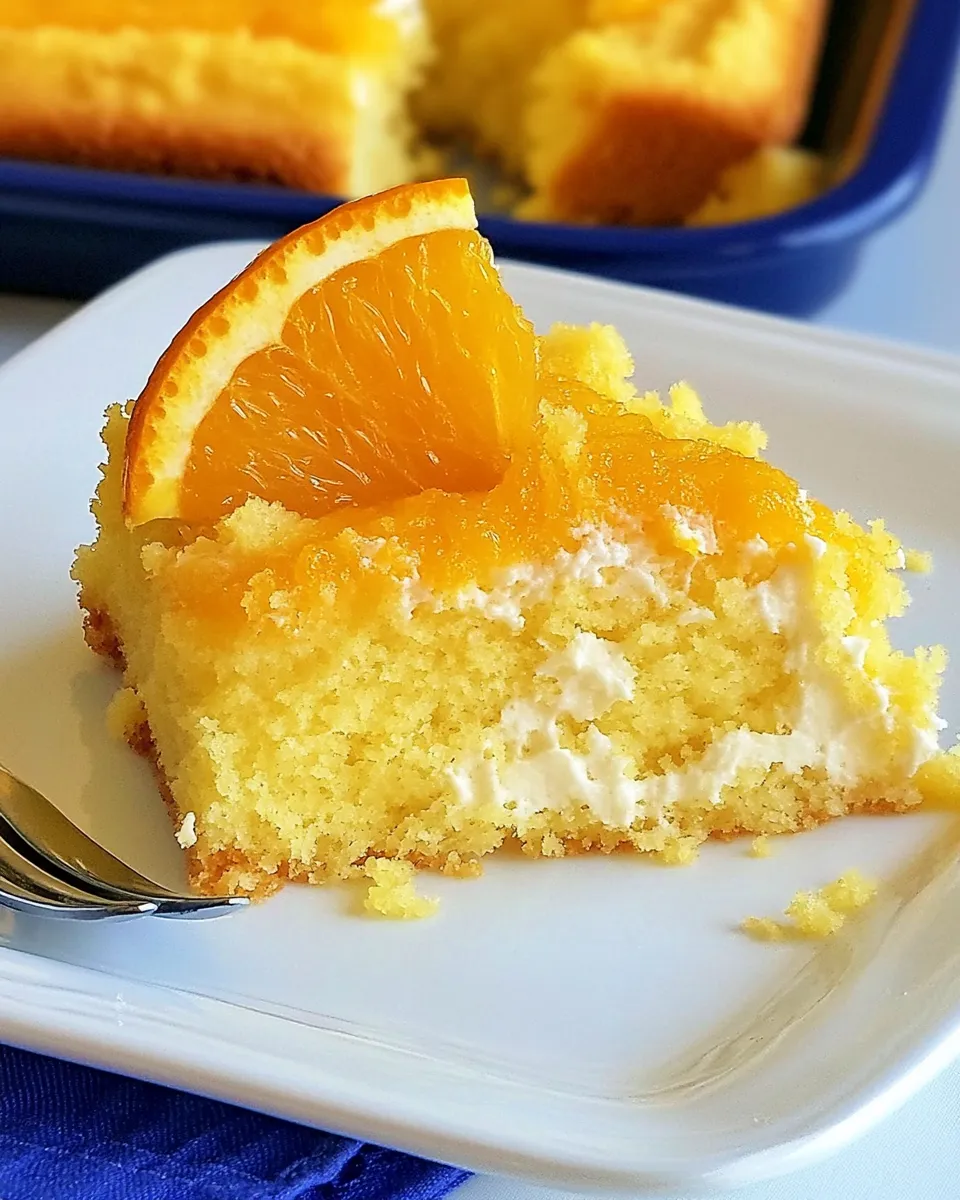 Classic Easy Canned Mandarin Orange Cake Recipe image
