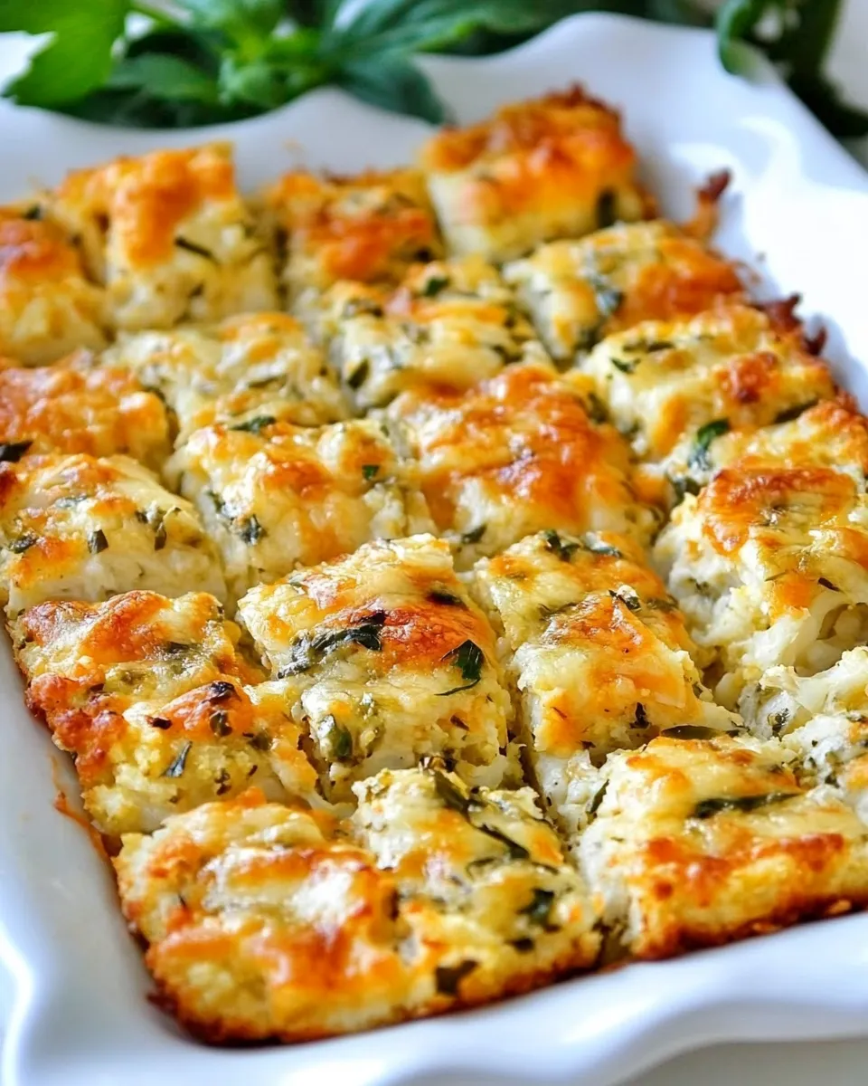 Homemade Easy Cheesy Cauliflower Breadsticks photo