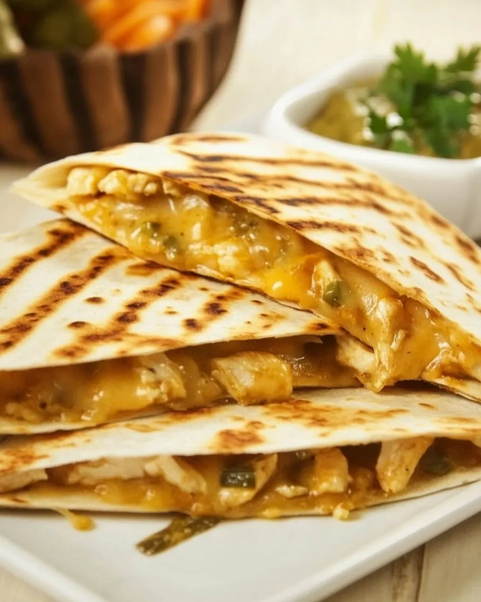 Delicious Easy Chicken & Cheese Quesadillas picture