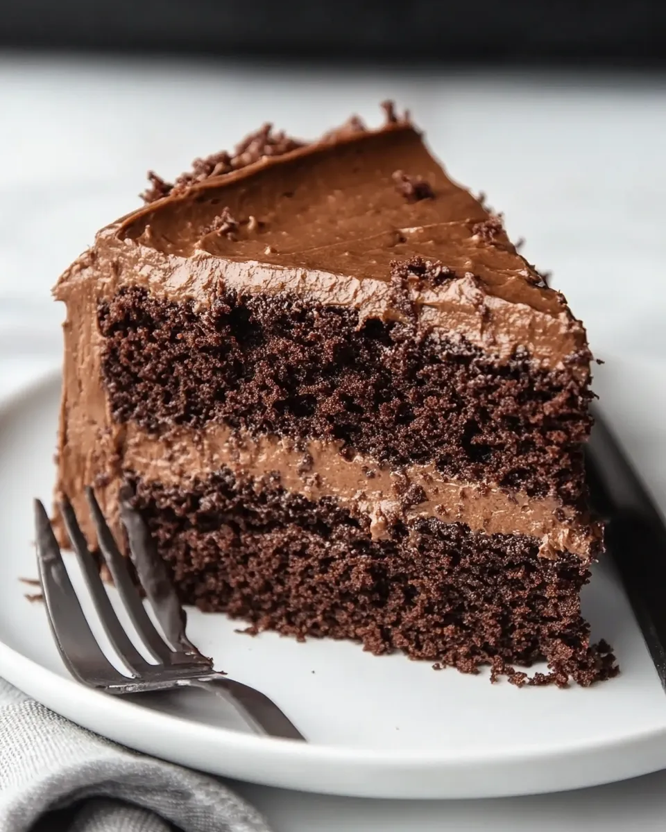 Quick Easy Chocolate Cake Recipe shot