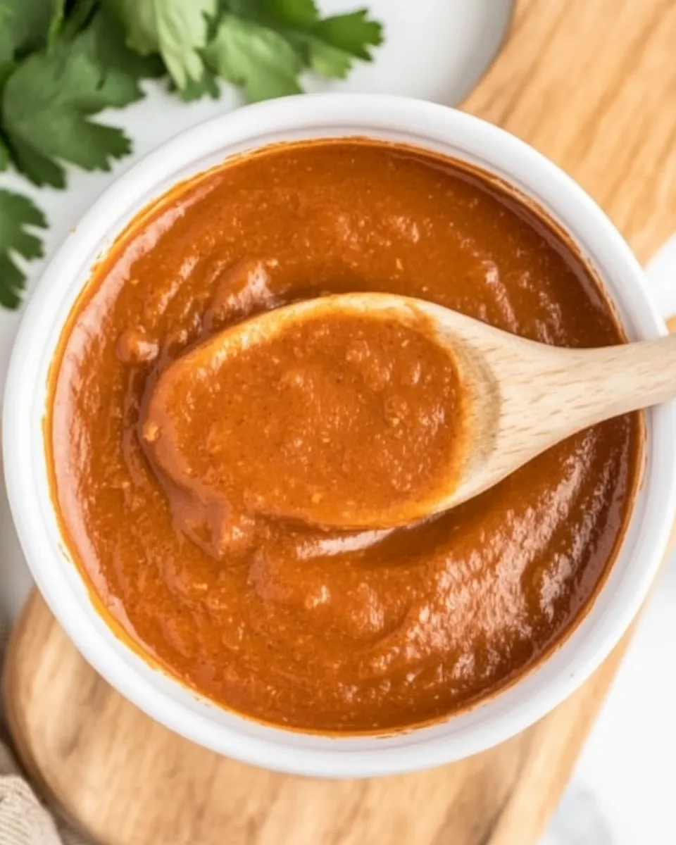 Quick Easy Homemade Enchilada Sauce Recipe shot