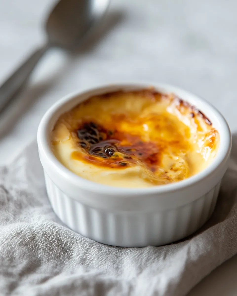 Homemade Easy Instant Pot Instant Pot Crme Brle with passionfruit image