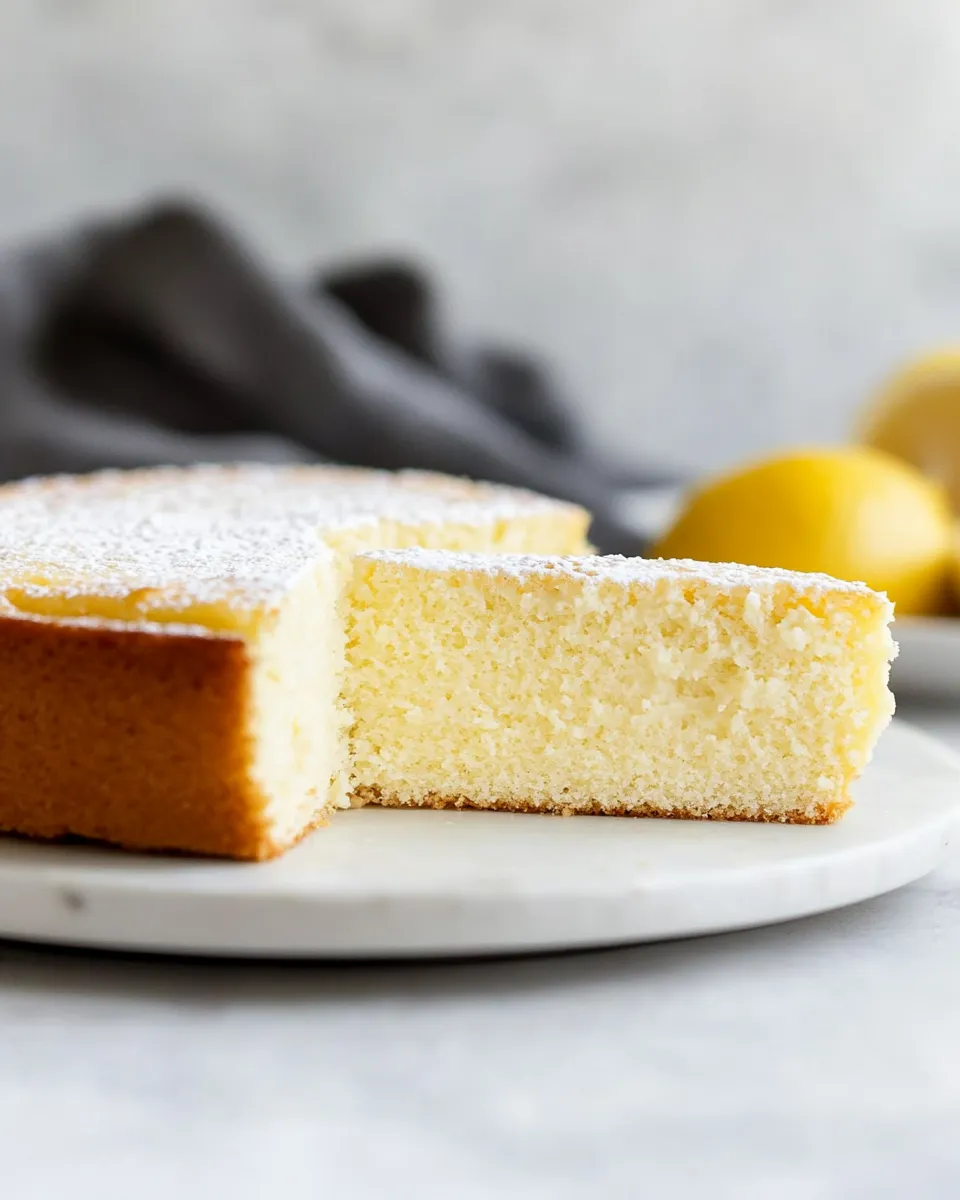 Quick Easy Lemon Ricotta Cake food shot