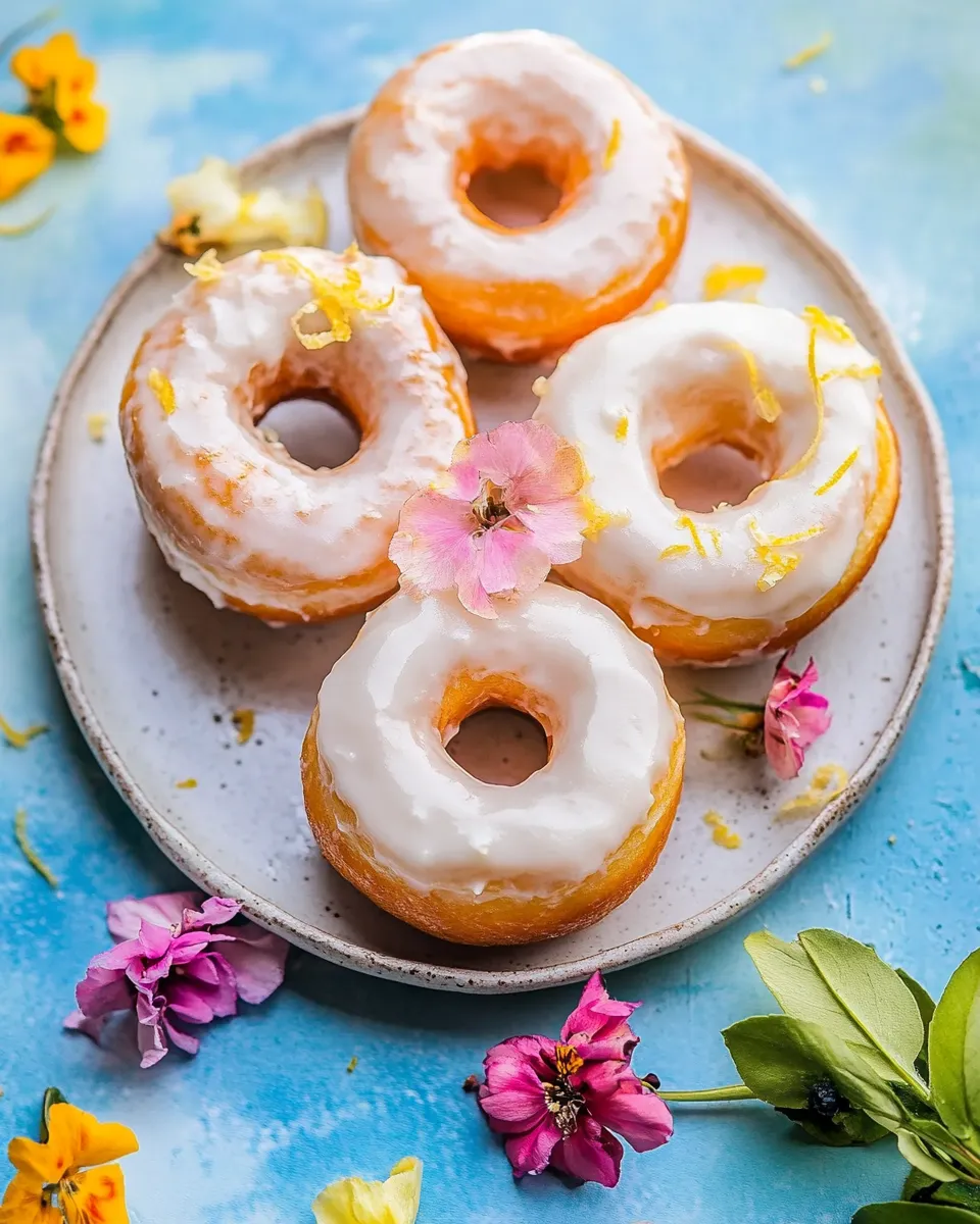 Classic Easy Lemon Ricotta Old Fashioned Doughnuts. image