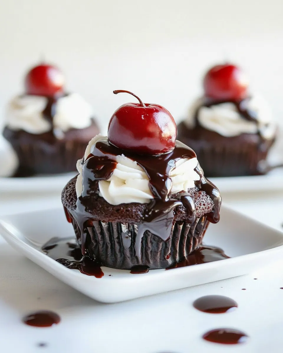 Homemade Easy Mini Black Forest Cupcakes photo