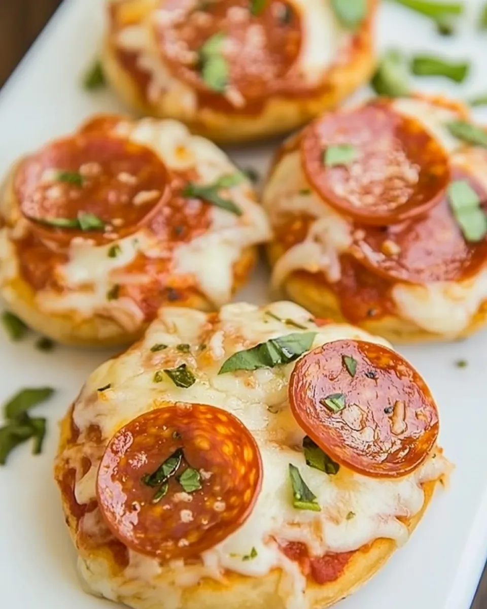 Delicious Easy Mini Pepperoni Pizzas recipe photo