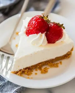 Homemade Easy No Bake Cheesecake Recipe photo