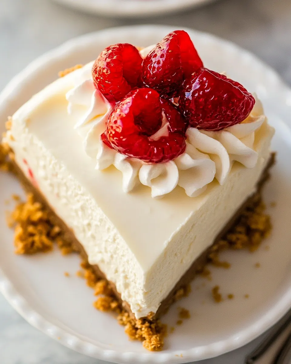 Classic Easy No Bake Cheesecake Recipe image