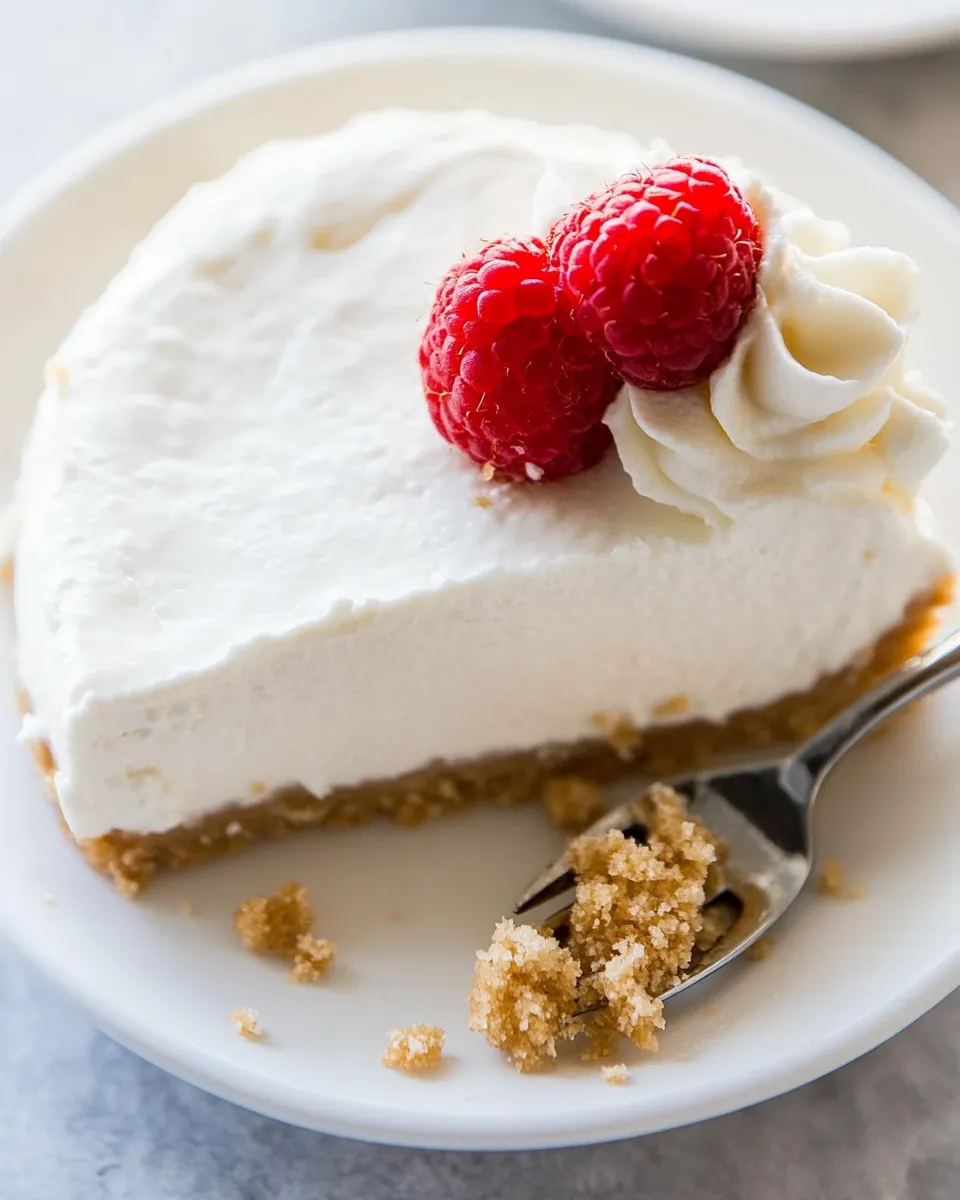 Quick Easy No Bake Cheesecake Recipe shot