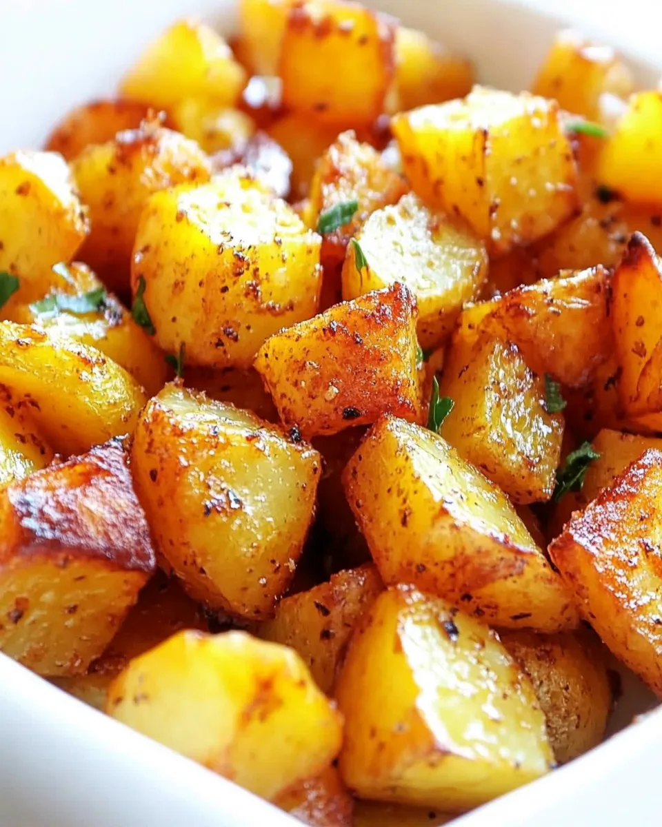 Homemade Easy Oven Roasted Potatoes Recipe image