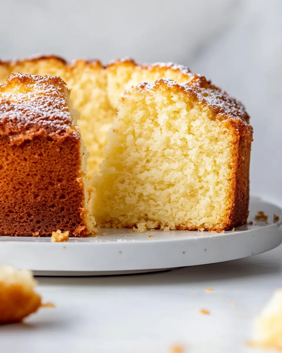 Quick Easy Pound Cake Recipe shot