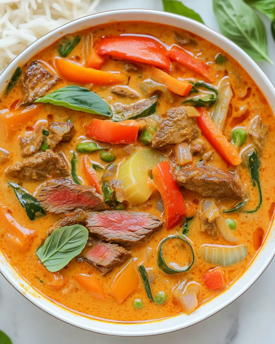 Delicious Easy Thai-Inspired Steak Curry shot