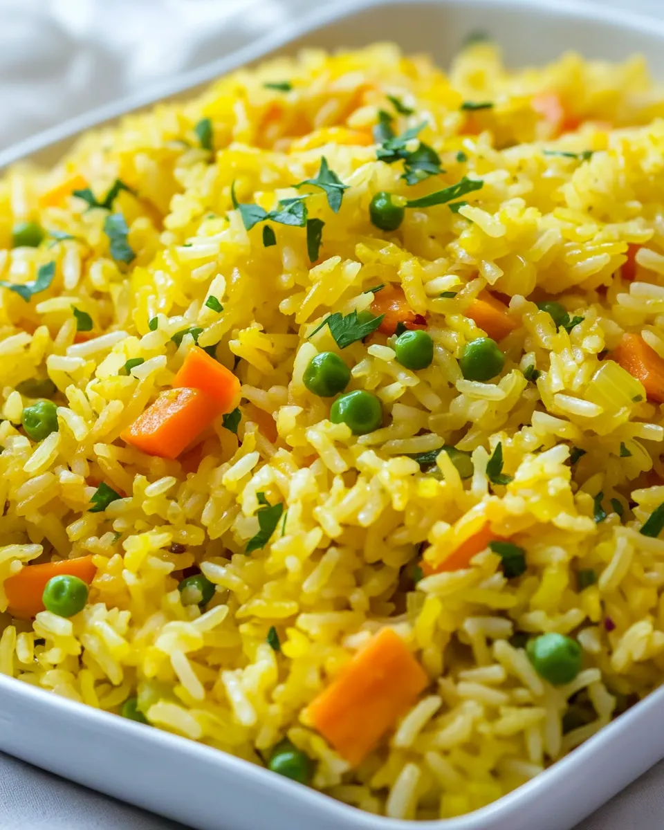 Quick Easy Vegetable Rice Pilaf shot