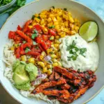 Homemade Fajita Bowl (Vegan Option) recipe image