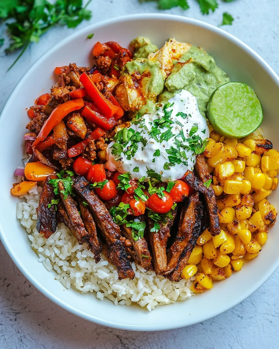 Delicious Fajita Bowl (Vegan Option) picture