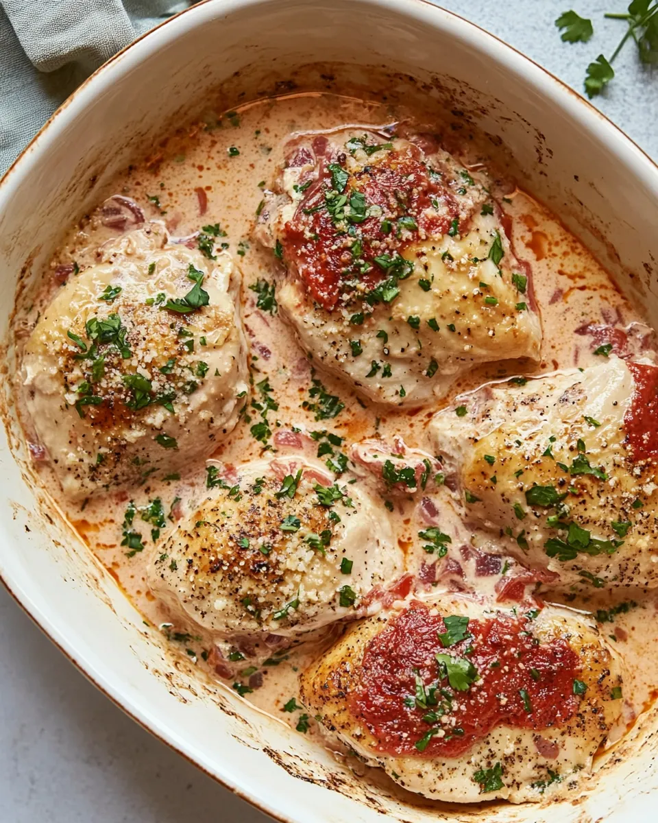 Delicious Feta Chicken Bake shot