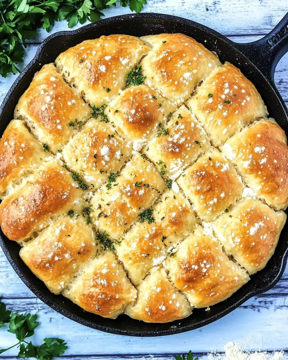 Homemade Feta Skillet Bread image