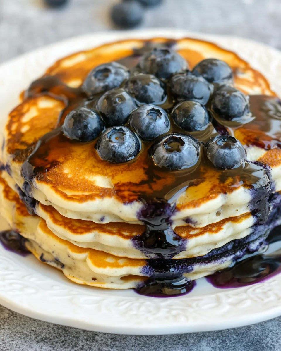 Delicious Fluffy Blueberry Pancakes picture
