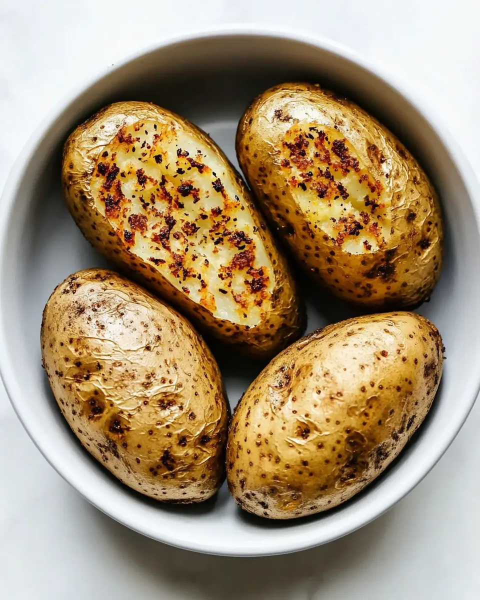 Delicious Foolproof Instant Pot Baked Potatoes shot