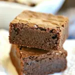 Homemade Fudgy Toffee Flourless Brownies recipe photo