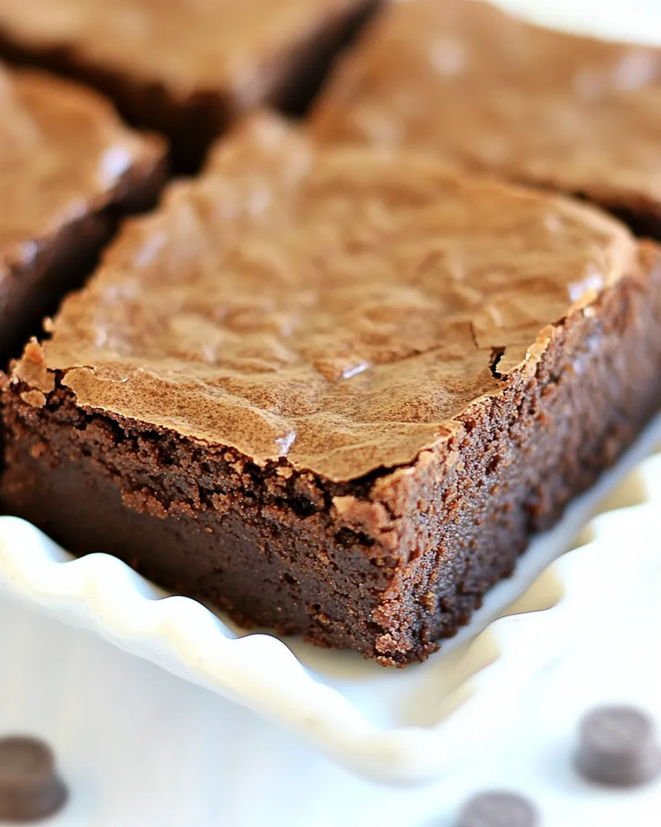 Delicious Fudgy Toffee Flourless Brownies image