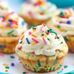 Homemade Funfetti Sugar Cookie Cups with Vanilla Frosting photo