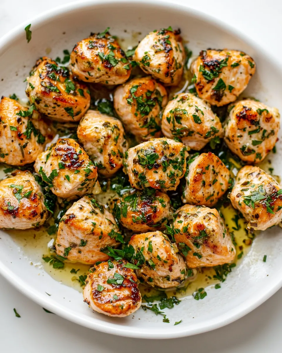 Delicious Garlic Butter Salmon Bites image