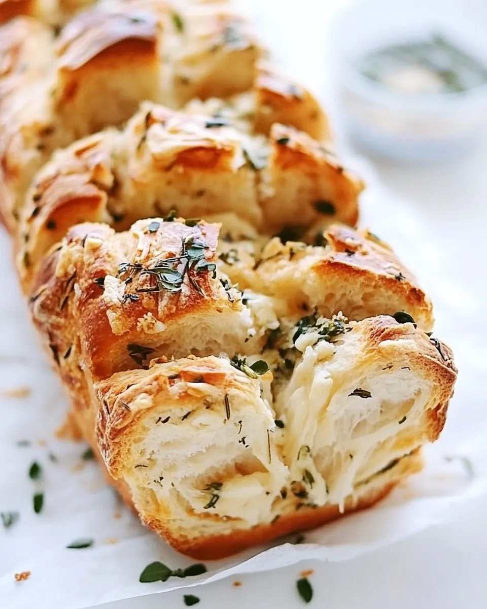 Classic Garlic Herb and Cheese Pull Apart Bread image