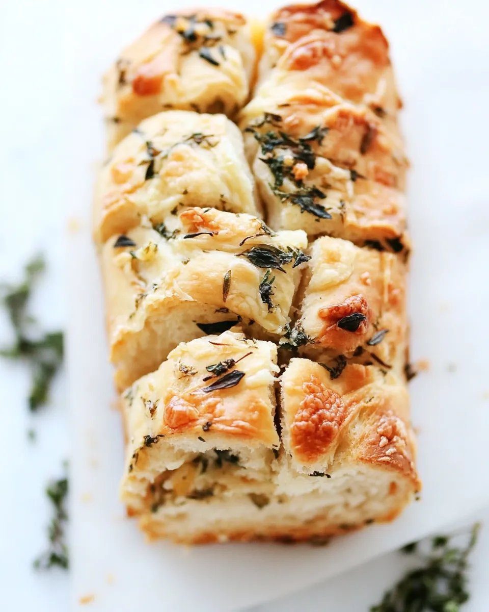 Easy Garlic Herb and Cheese Pull Apart Bread recipe photo