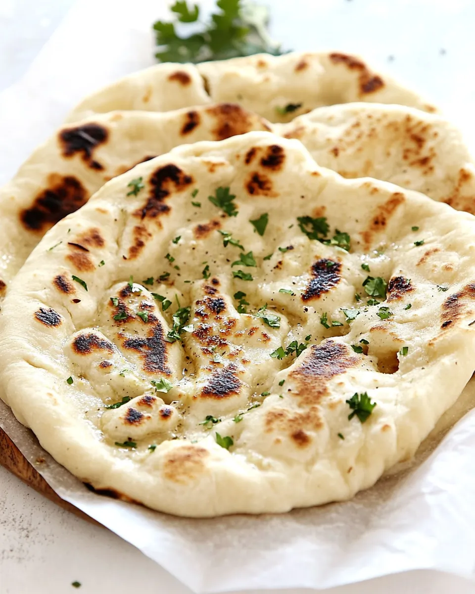 Homemade Garlic Naan photo