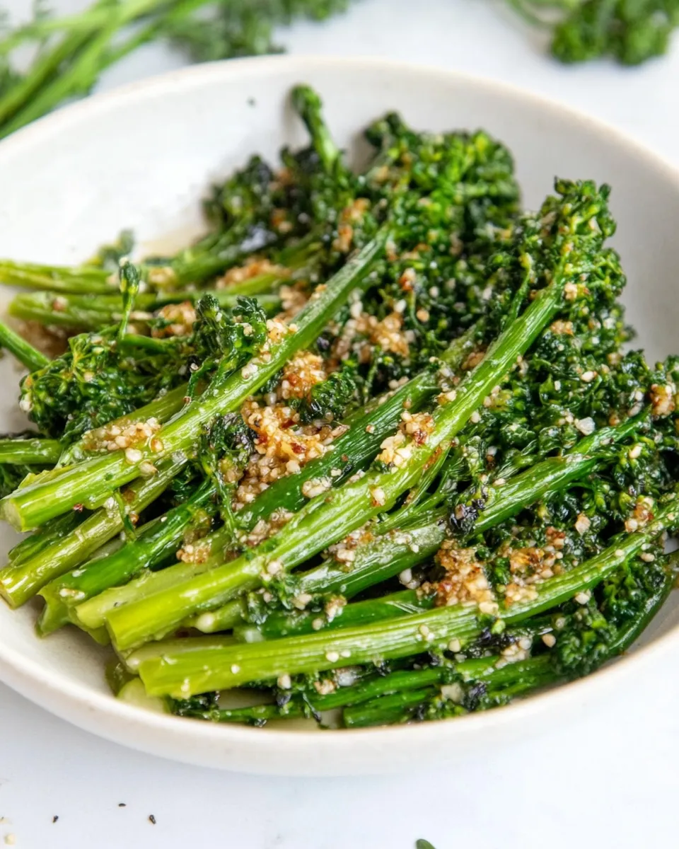 Classic Garlicky Butter Glazed Broccolini Recipe photo