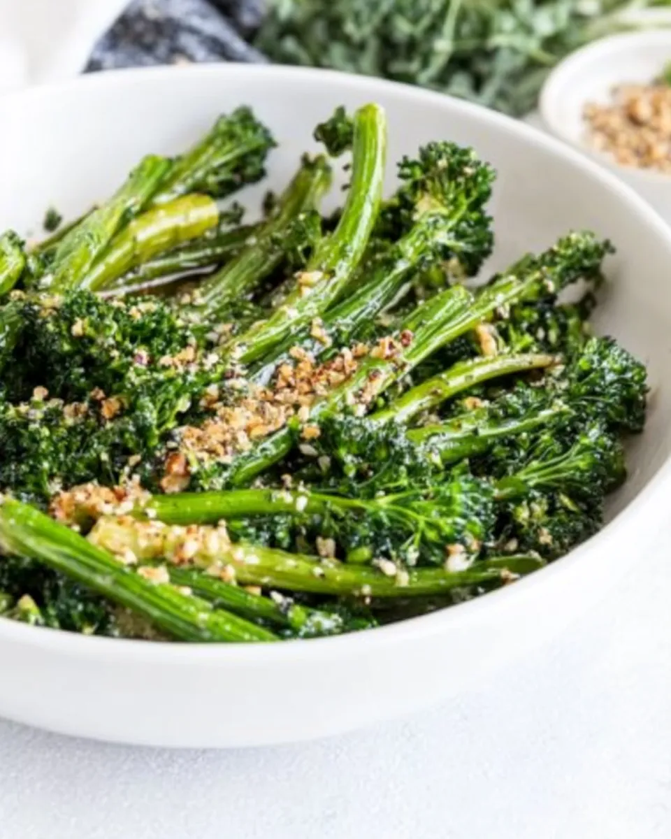 Easy Garlicky Butter Glazed Broccolini Recipe dish photo