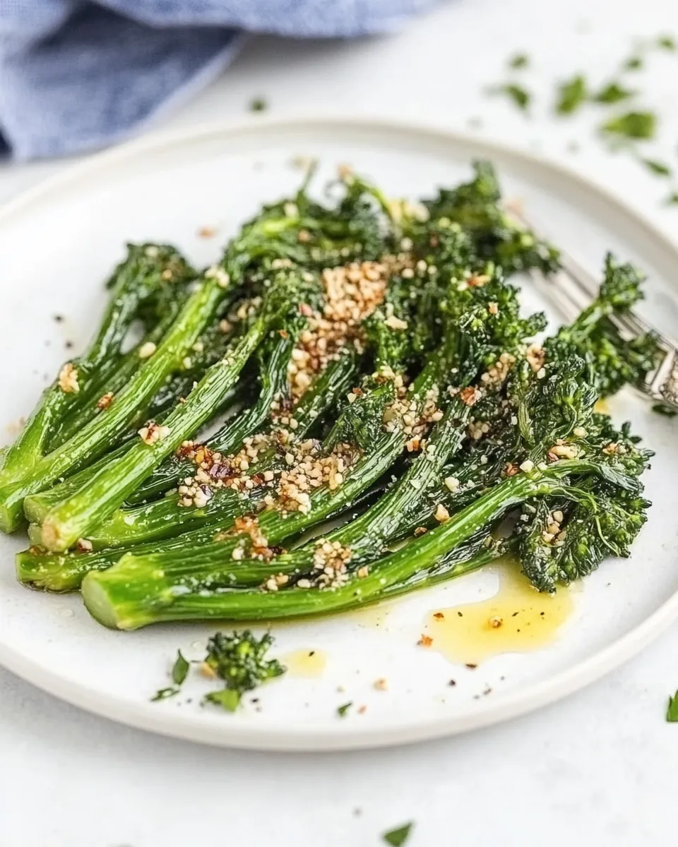 Delicious Garlicky Butter Glazed Broccolini Recipe picture