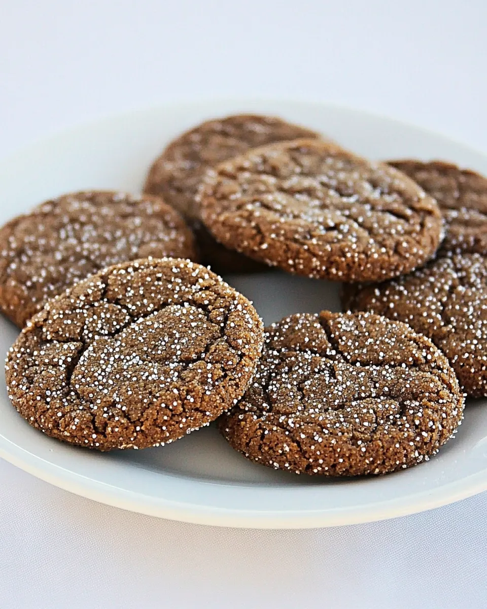 Homemade Gluten Free Molasses Crinkles photo