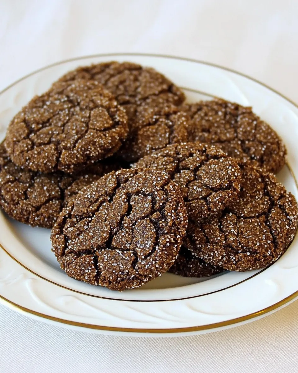 Delicious Gluten Free Molasses Crinkles shot
