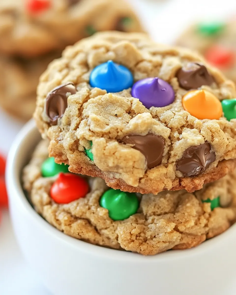 Homemade Gluten Free Monster Cookies image