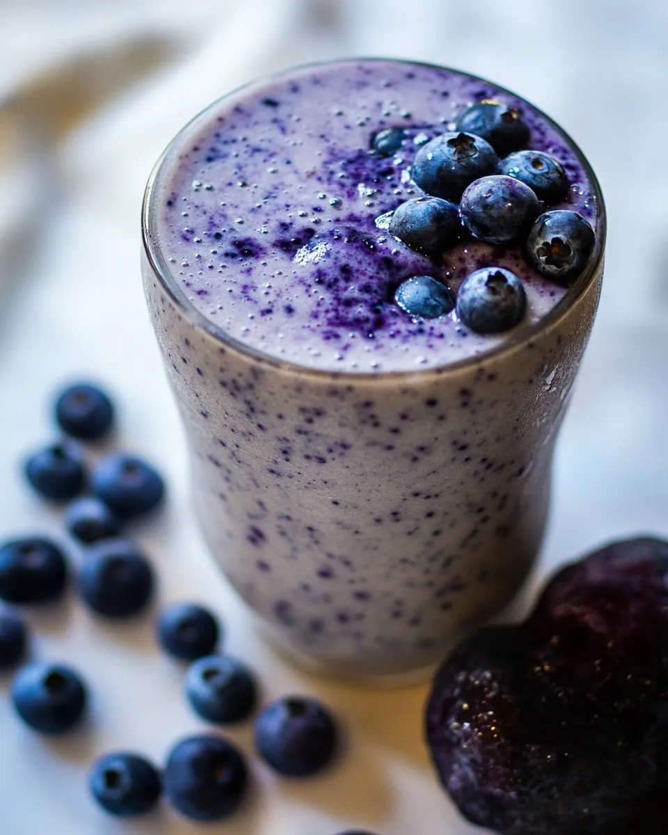 Healthy Grape and Blueberry Protein Smoothie picture