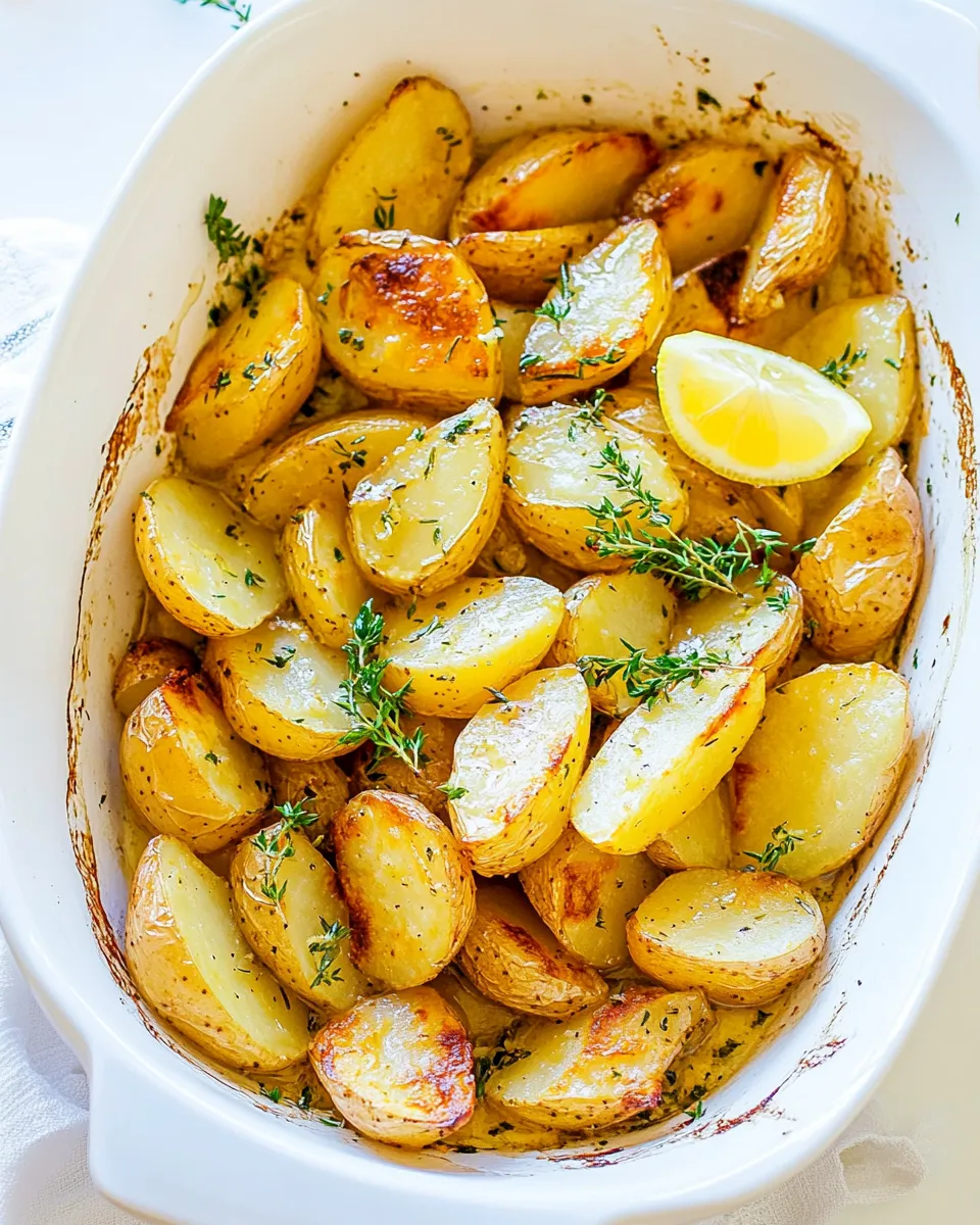 Easy Greek Lemon Potatoes Recipe picture