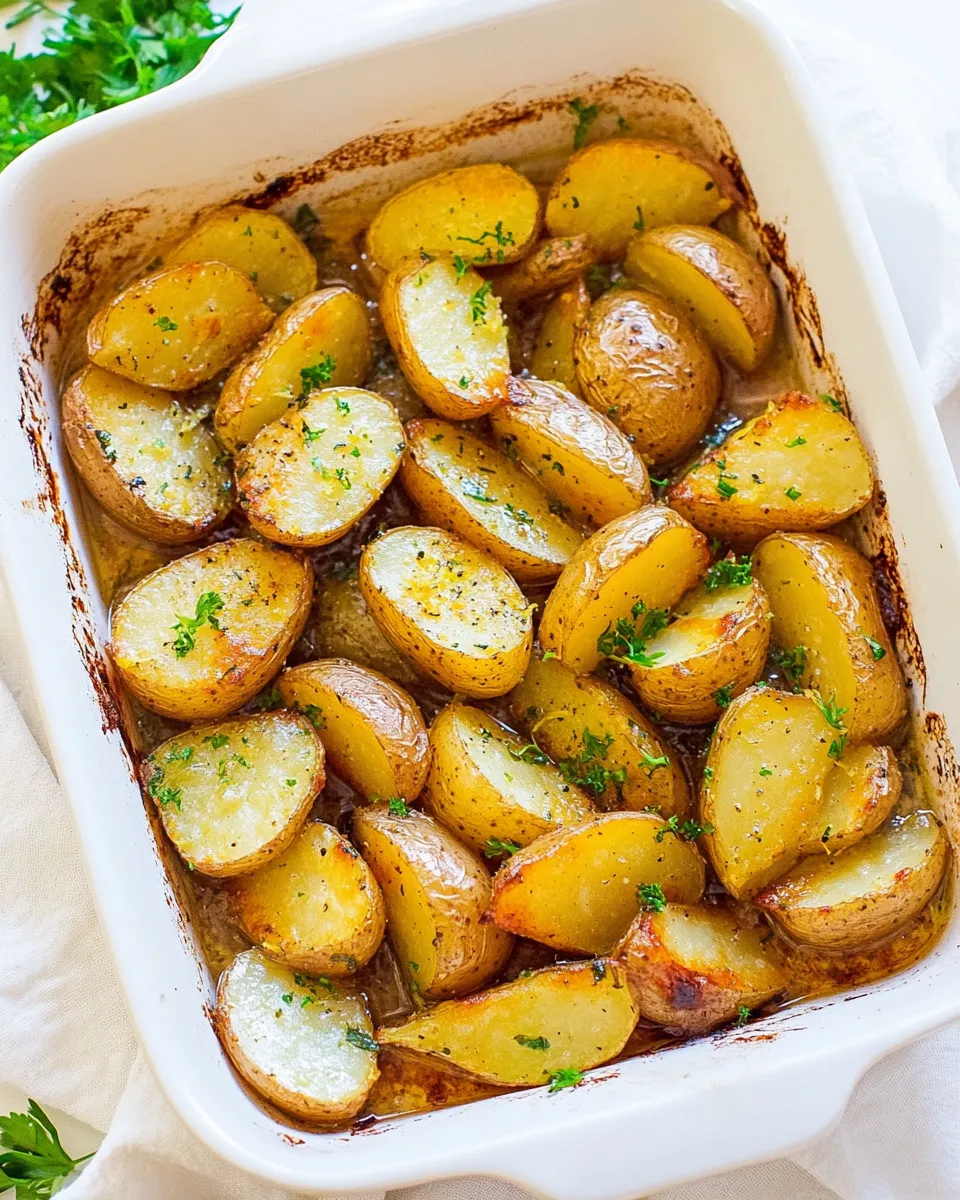 Delicious Greek Lemon Potatoes Recipe shot