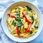 Homemade Green Curry Noodles photo