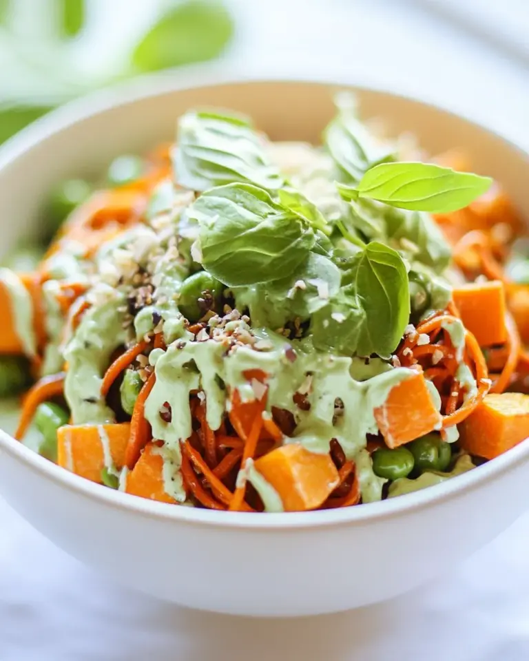 Homemade Green Curry Sweet Potato Noodle Bowls photo