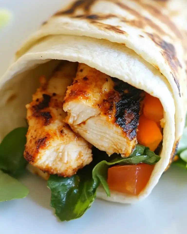 Homemade Grilled Chicken Wrap photo