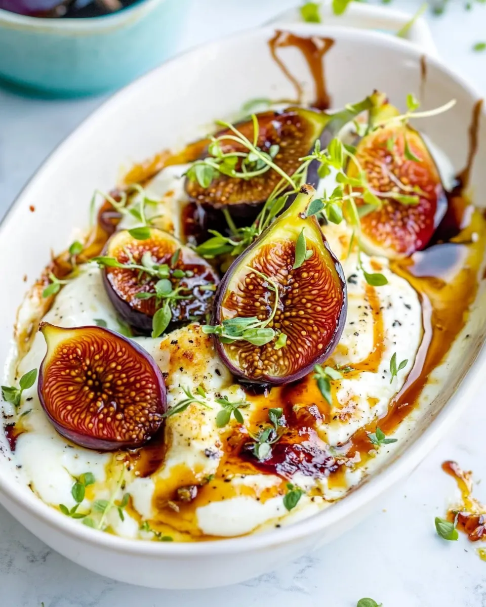 Easy Grilled Figs on Yogurt and Balsamic Glaze picture