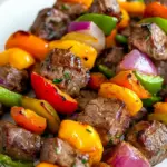 Homemade Grilled Steak Kabobs (With Oven Instructions) photo