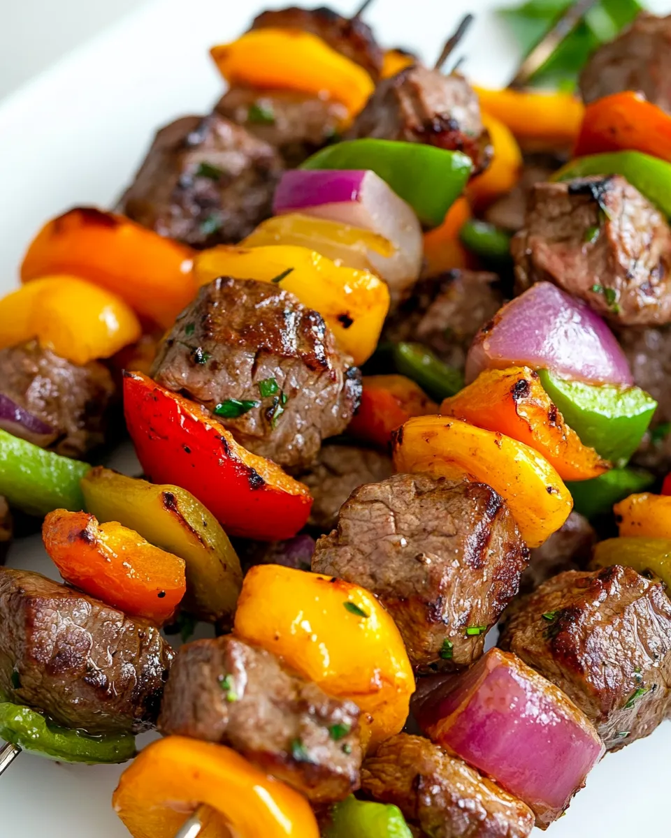 Homemade Grilled Steak Kabobs (With Oven Instructions) photo