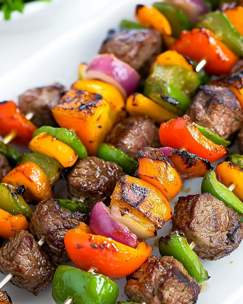 Classic Grilled Steak Kabobs (With Oven Instructions) image