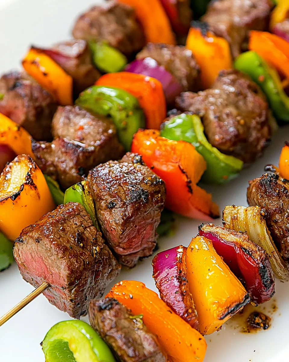 Easy Grilled Steak Kabobs (With Oven Instructions) recipe photo