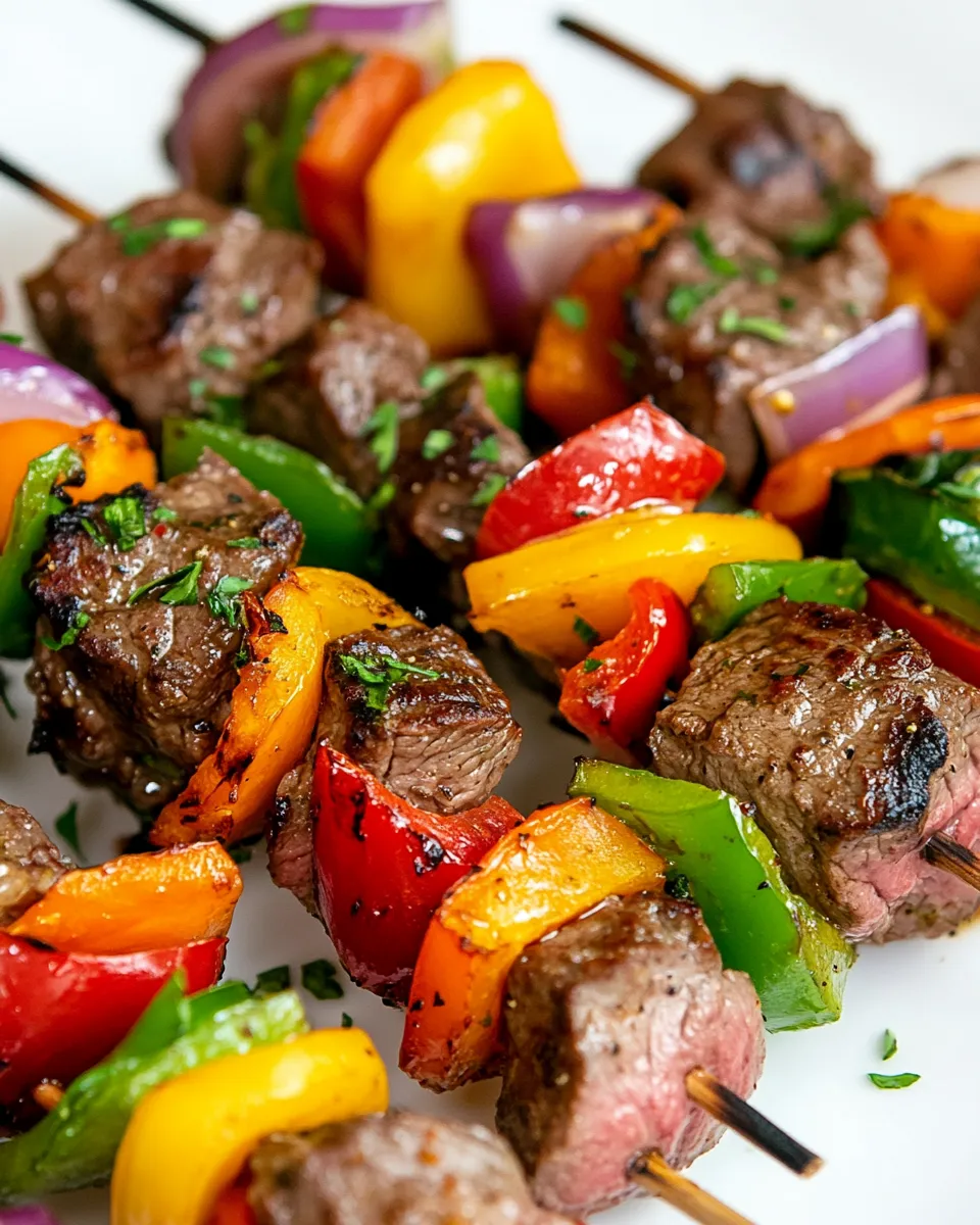 Delicious Grilled Steak Kabobs (With Oven Instructions) shot