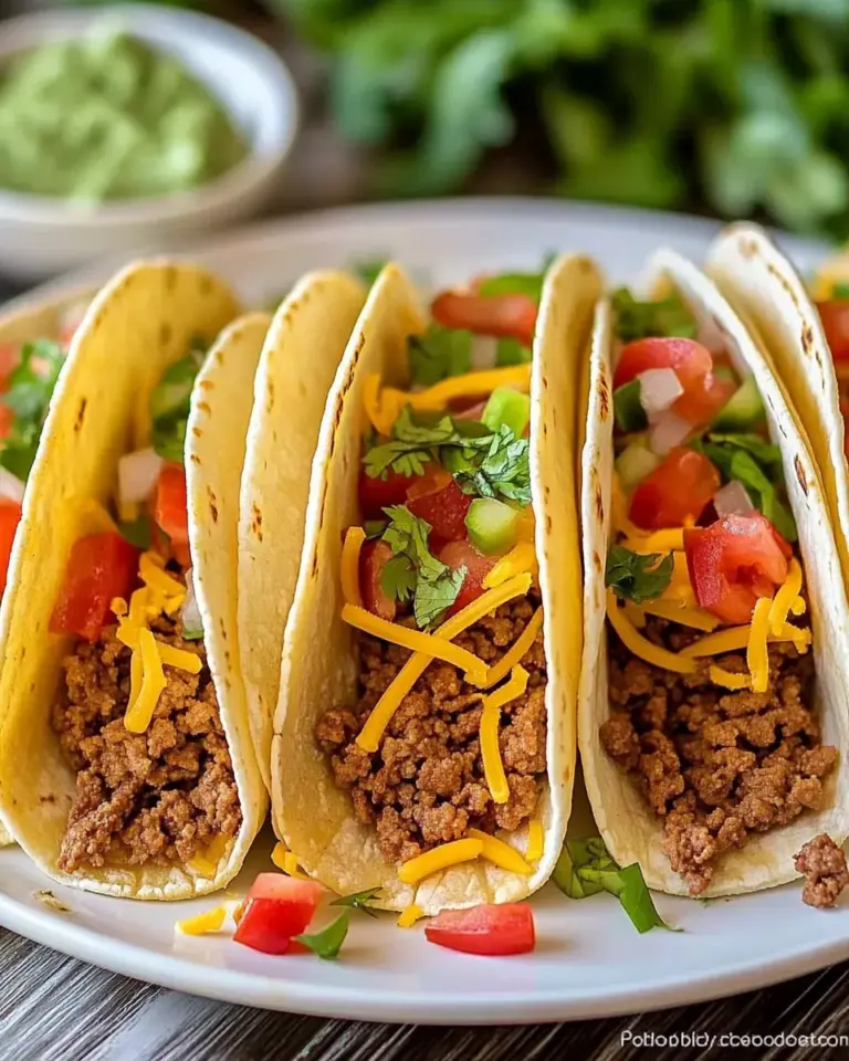 Homemade Ground Beef Tacos Recipe photo